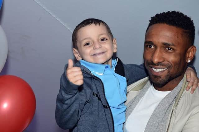 Bradley at his sixth birthday party with best friend Jermain.