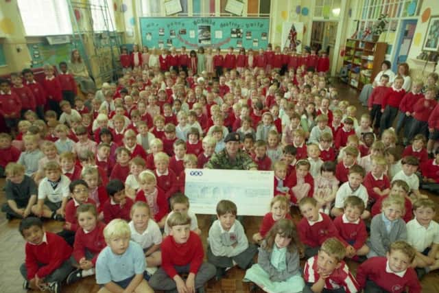 Barnes Infants School held fundraising events to help war hit schools in the former Yugoslavia.