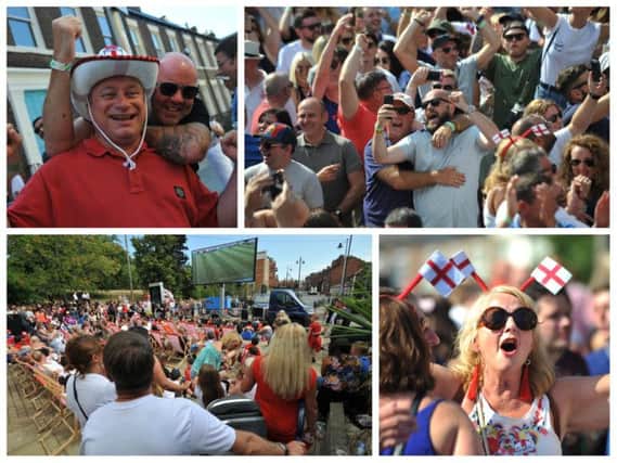 Action from Sunderland Fan Zone for World Cup quarter-finals.