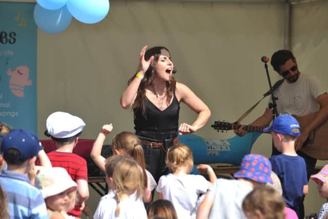 Tiny Tweeties entertain youngsters at Summer Streets Festival, Seaburn Recration Ground, Sunderland.