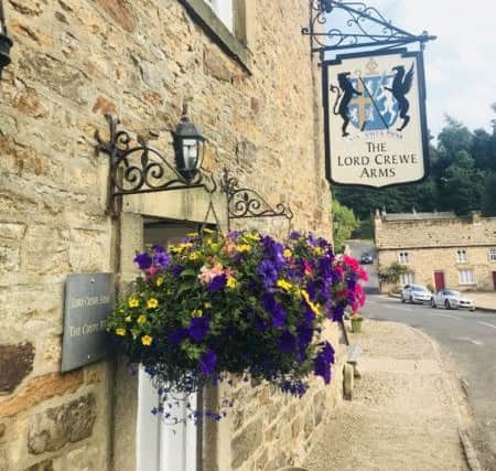 The entrance to Lord Crewe Arms in the village of Blanchland