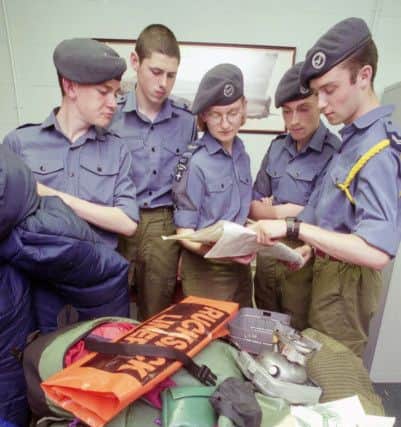 Cadets prepare for a field trip to Nijmegen, Holland.