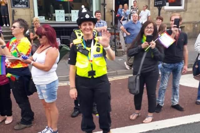 Hundreds of police officers and volunteers took part in the Northern Pride parade. Pic: Northumbria Police.