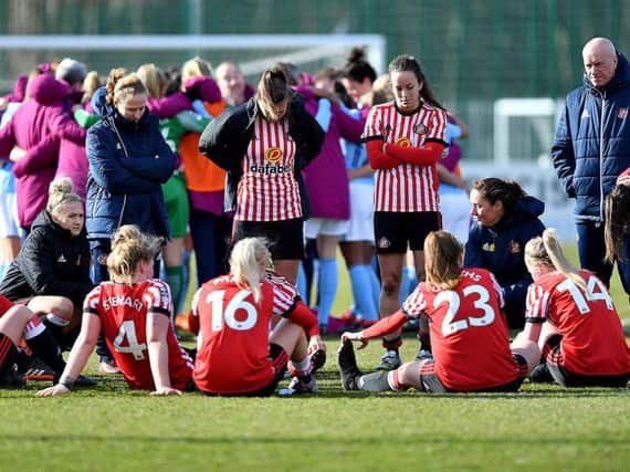 Sunderland Ladies have been demoted two divisions.