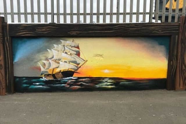One of Frank's Tall Ships pieces in the East End
