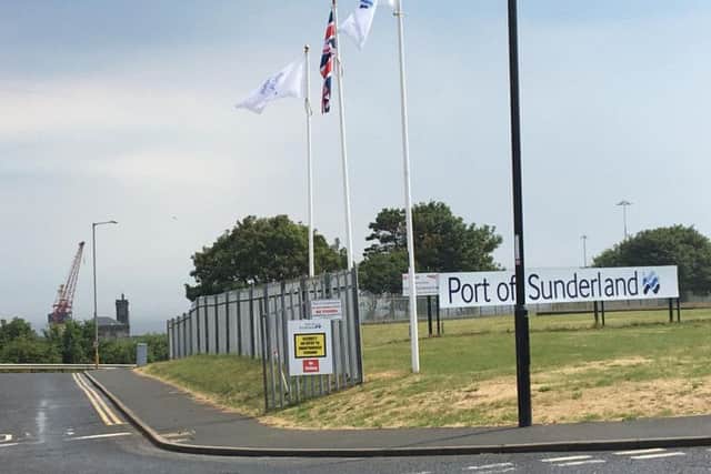 An investiation is underway at Sunderland docks.