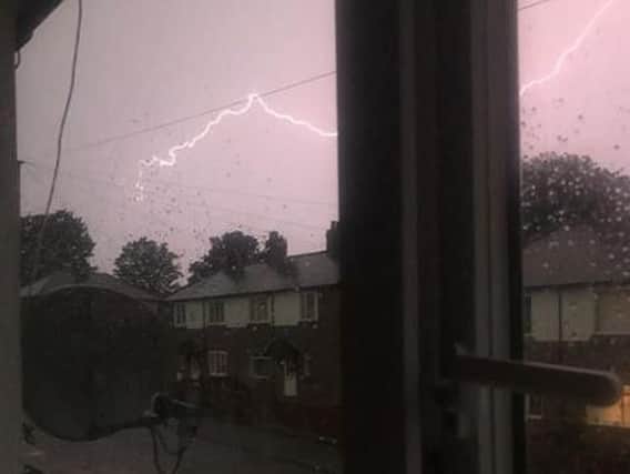 Lightning in the Marley Pots area of Sunderland. Picture by Charlotte Carlisle.