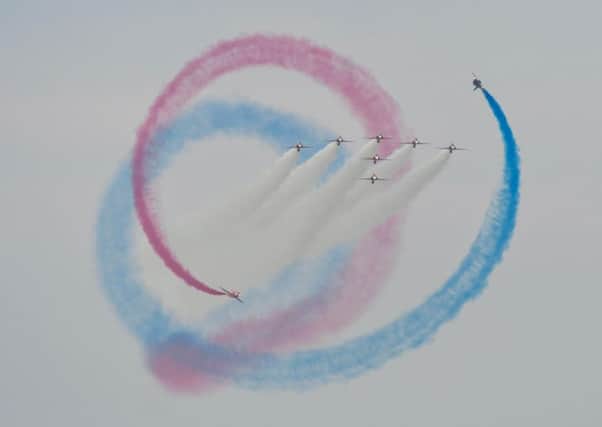 Aerial action from the opening day of the Sunderland Airshow 2018.