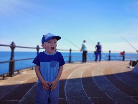 Gary Ward sent us this snap of little Danny's reaction to seeing the mackerel being caught on Roker Pier.