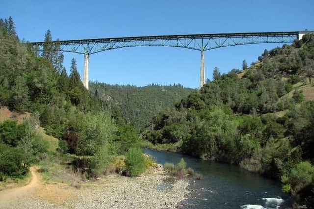 The Foresthill Bridge in the northern foothills of California.