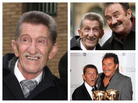 Barry Chuckle, left, has died at the age of 73. Pictured above with brother Paul. Pictures: PA.
