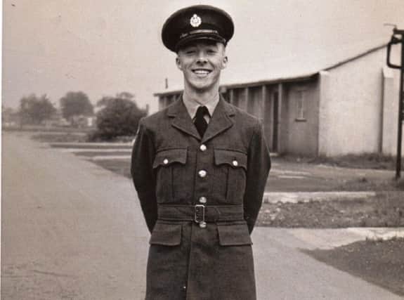 Les Alexander in his days with the RAF. He is pictured at RAF Wilmslow, in 1954.