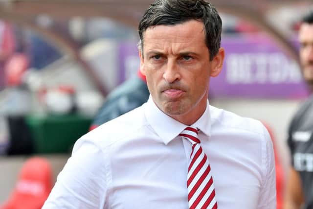 SAFC manager Jack Ross before the start of his first game in charge which they drew 1-1 at the Stadium of Light against Charlton Athletic. Picture by FRANK REID