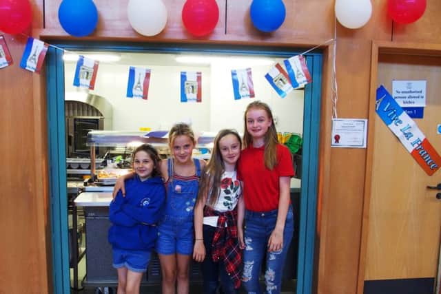 Students enjoy a French-themed day.