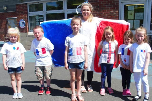 Grangetown Primary School youngsters enjoy their first French day.
