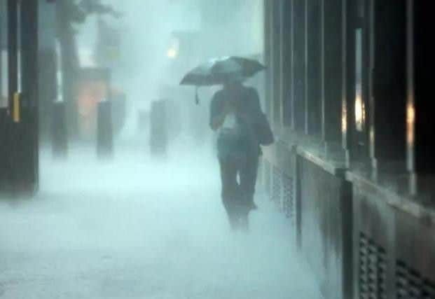 Weather forecasters say torrential rain is possible as much of the country is hit by intense thunderstorms.