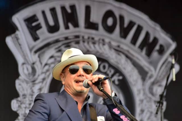 The Fun Lovin' Criminals were a bit of an oddity on Saturday's bill, but went down well.