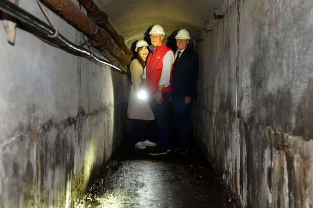 Roker Pier tunnel and lighthouse tours following restoration work
Coun Rebbecca Atkinson, Chair of Roker Heritage Group Phil Twedell and Head of Heritage Lotery Fund Ivor Crowther