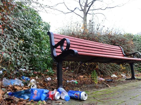 Litter in Sunderland.