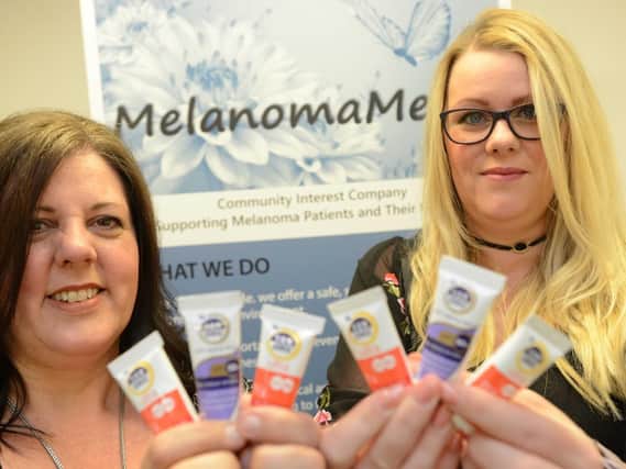 From left, MelanomaMe joint founders Elaine Taylor and Kerry Rafferty.