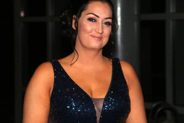 Gemma Lowery at the first Bradley Lowery Foundation ball.