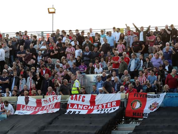 Sunderland fans at Gillingham.