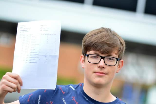 Harry Barnes clinched a great set of GCSE results.