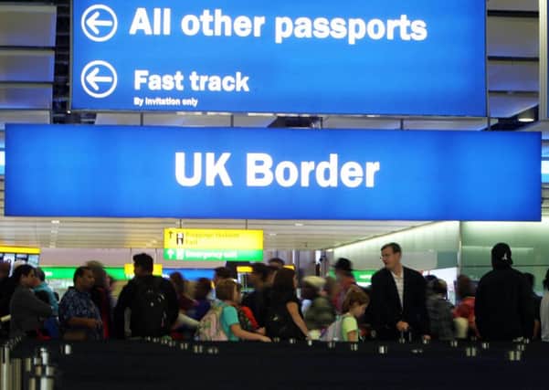 A UK border control point. Picture: PA.
