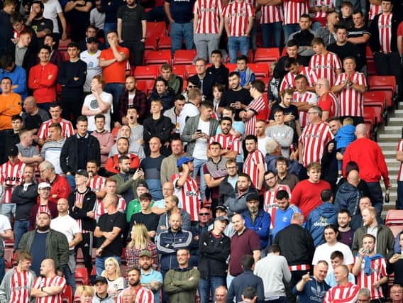 Sunderland fans during the victory over Scunthorpe United. Our writer wonders why so many fans are still leaving matches early?