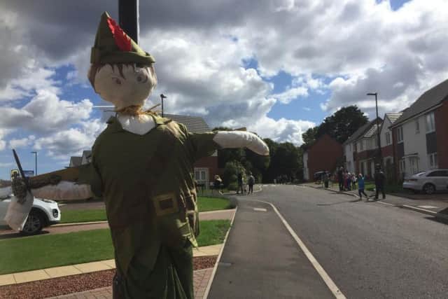 The Peter Pan scarecrow was easily recognisable.