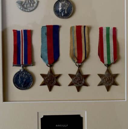 The many medals of Ralph Diston.