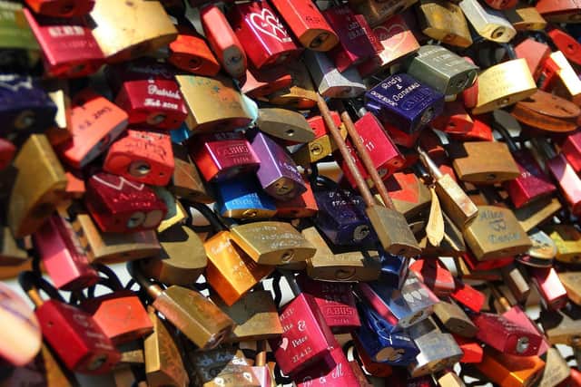 Love locks have been placed at bridges across the world. Picture: Pixabay.