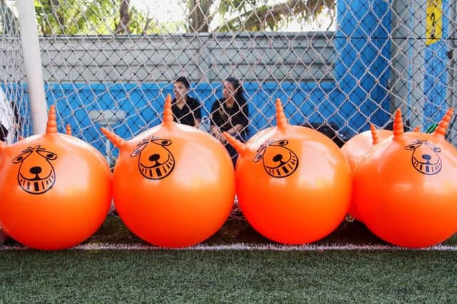 Could you make it across on a space hopper? Picture: Pixabay.