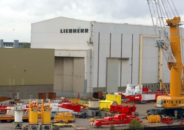 The Liebherr plant in Sunderland.