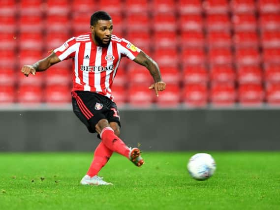 Jerome Sinclair in action for Sunderland.