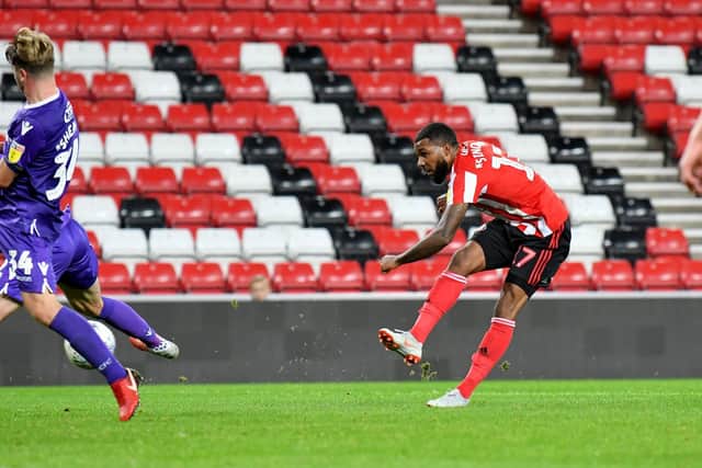 Jerome Sinclair returned from injury in the Checkatrade Trophy clash