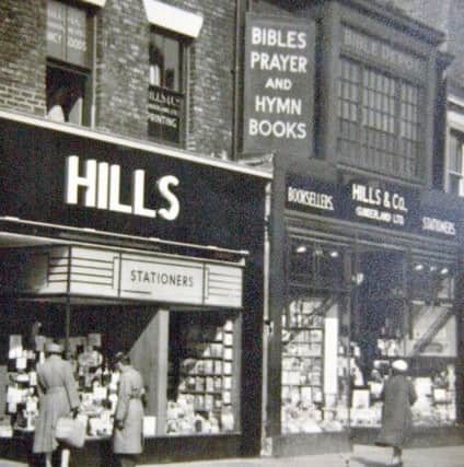 An older view of Hills Bookshop, which was a Sunderland institution.