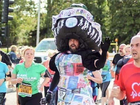Reader Lorna Bainbridge captured this picture of Colin Burgin-Plews in full flight during the Great North Run 2018.