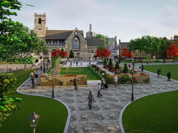 Artist's impression of the plans for Town Park