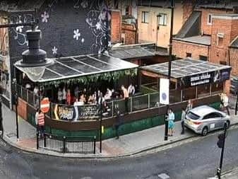 CCTV footage of the incident at Ttonic in Sunderland.