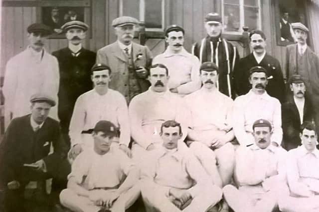 The Seaham Harbour team in 1910.