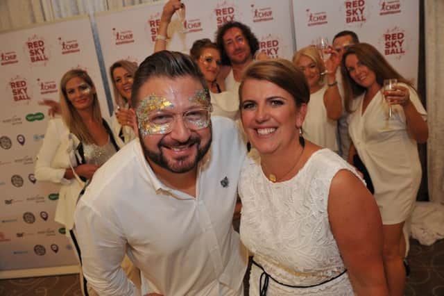Sergio Petrucci and wife Emma hosting their White Brunch Party at Ramside Hall.
