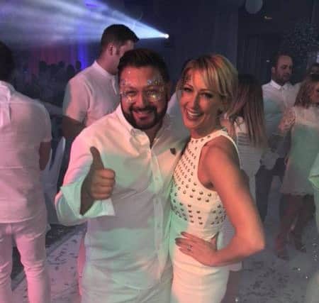Sergio with guest Faye Tozer