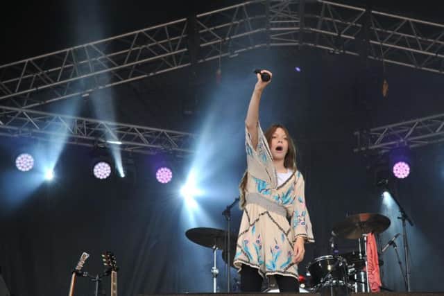 Courtney Hadwin impressed the Bents Park crowd with her support slot for headliners Sister Sledge.