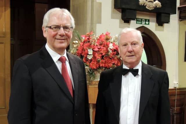 Ray Farr, left, with Paul Judson, from Sunderland Symphony Orchestra.