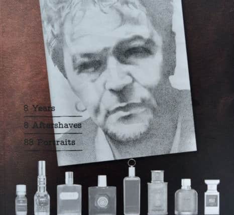 The cover of Triggers features a pointillism portrait of Pete by his former art teacher Jack Andrews from Commercial Road School in Hendon, Sunderland