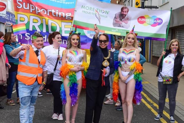 The Mayor of Sunderland Councillor Lynda Scanlan showed her support for Sunderland Pride 2018