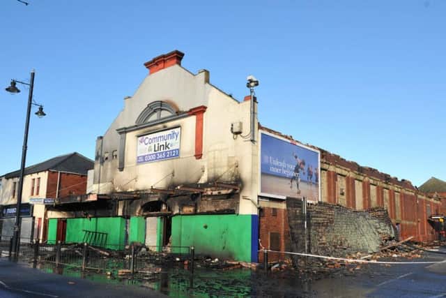 The arson-hit former bingo hall and cinema earlier this year.
