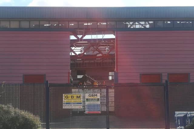 Demolition work has re-started on the Seaburn Centre