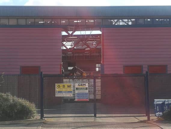 Demolition work has re-started on the Seaburn Centre